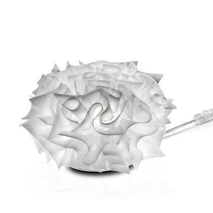 Slamp Veli opal table, stolní lampička z bílého opalfexu, 1x6W E14, prům. 32cm