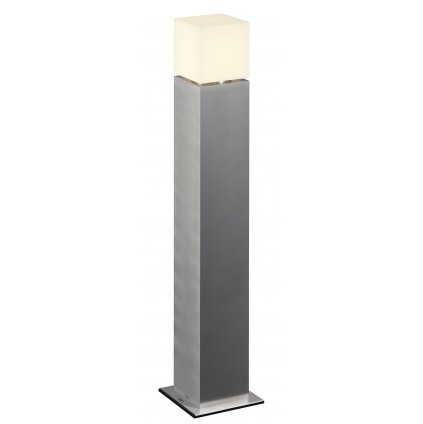 42030 2 slv square pole venkovni sloupkove svitidlo z nerezu 1x20w e27 vyska 90cm ip44