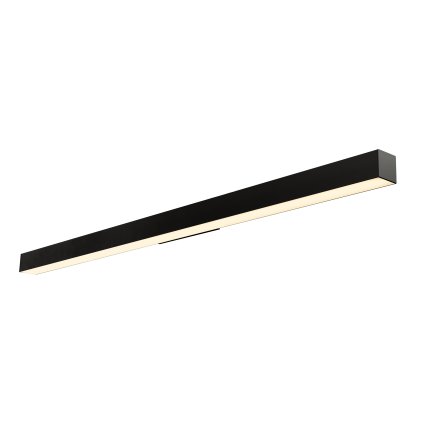 SLV Q-line, černé lineární nástěnné svítidlo, 42W LED 3000K, délka 142,5cm
