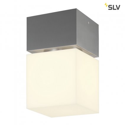 42093 2 slv square pole cl venkovni stropni svitidlo z nerezu 12w led 3000k stmivatelne vyska 22 5cm ip44