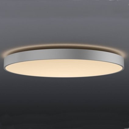 SLV Medo 90 CORONA, kulaté šedé stropní svítidlo s efektem korony 78W LED 3000/4000K, stmívatelné, průměr 90cm