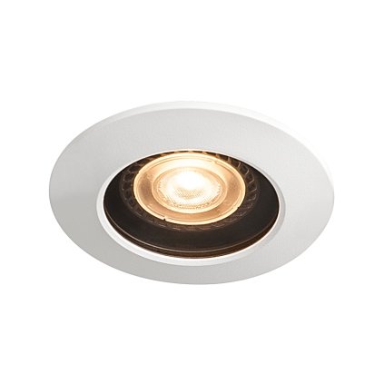 SLV Varu, venkovní bílá bodovka 1xGU10 průměr 10cm, IP65
