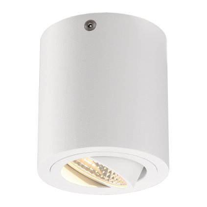 SLV Triledo, kulaté stropní svítidlo s nastavitelným reflektorem, 8,2W LED 3000K, bílá, výška 9,5cm
