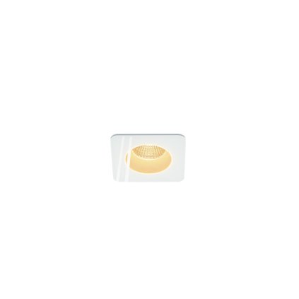 SLV Patta-F, zápuštěná bodovka IP 65, 12W LED 3000K, bílá, 8,3x8,3cm