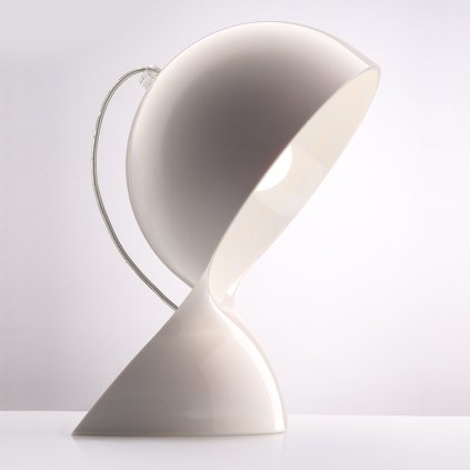 Artemide Dalú White, bílá designová stolní lampa, 1x28W E14, výška: 26 cm