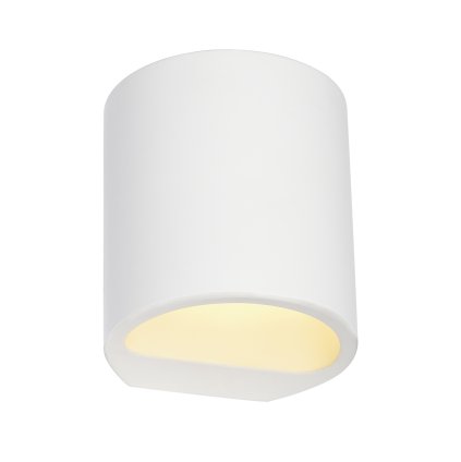 SLV Plastra 104, nástěnné sádrové svítidlo, 1x40W max G9 výška 12cm