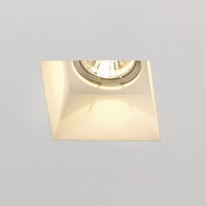SLV Plastra downlight, vestavěné sádrové svítidlo, 1x35W GU10 rozměr 13x13cm