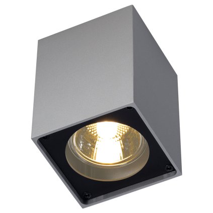 SLV Altra Dice CL-1, hranaté stropní svítidlo v stříbrnošedé/černé úpravě, 1x35W, 7x7cm