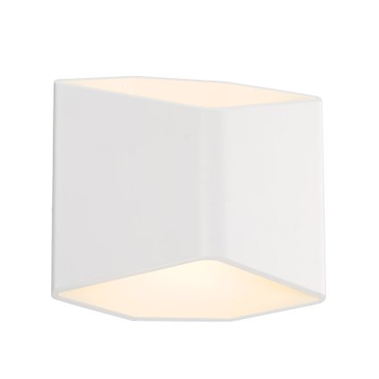 SLV  Cariso, 3D nástěnné svítidlo, 7,6W LED stmívatelné, bílá, výška 14,6cm