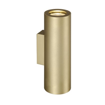 SLV Enola_B, mosazné nástěnné svítidlo, 2x50W GU10, výška 22cm