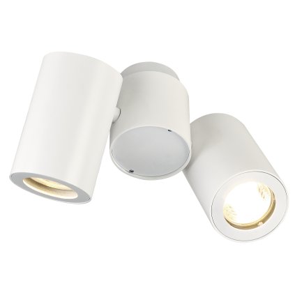 SLV Enola_B, bílé spotové stropní svítidlo s nastavitelnými reflektory, 2x50W GU10, výška 14cm