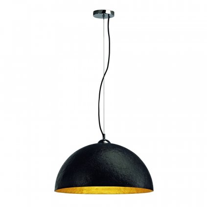 SLV Forchini PD - 1, závěsné svítidlo, 1x40W E27, černá/zlatá, průměr 50cm