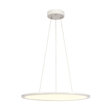 SLV LED panel round, bílé závěsné kruhové LED svítidlo, 39,8W LED stmívatelné, 3000K, prům. 60,4cm