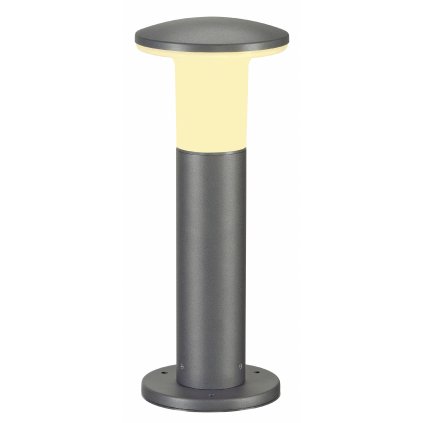 SLV Alpa Mushroom, venkovní sloupkové svítidlo, 1x24W E27, kamenná šedá, IP55, 40cm