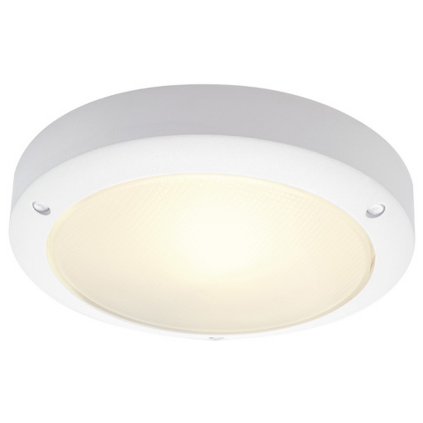 SLV Bulan, bílé venkovní svítidlo, 1x60 E14, prům.27cm, IP44