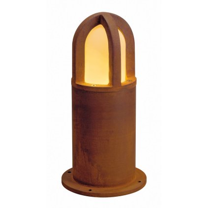 SLV Rusty Cone 40, venkovní sloupek, 1x11W (energeticky úsporné), patina rzi, IP54, 40cm