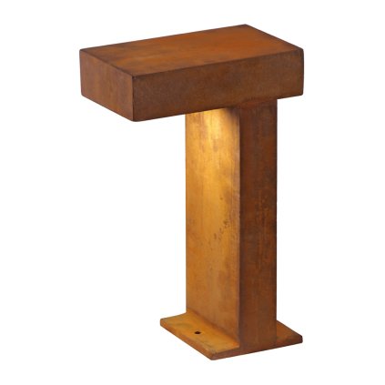 SLV Rusty Pathlight, venkovní svítidlo, 1x9W úsporné, patina rzi, IP44, 40cm