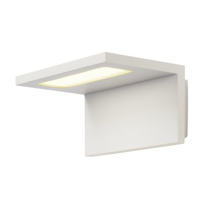 SLV Angolux Wall, venkovní nástěnné svítidlo, LED 6,8W 3000K, bílé, IP44