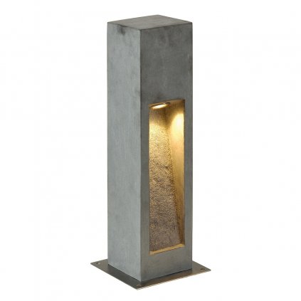 44643 3 slv arrock stone 50 venkovni sloupkove svitidlo z prirodniho cedice 9w led 3000k vyska 50cm ip44