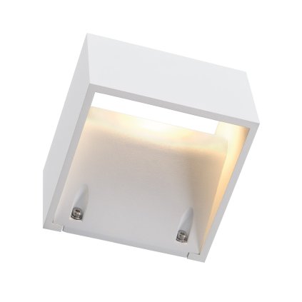 SLV Logs Wall, nástěnné svítidlo se svícením nahoru/dolu, 6W LED, bílá, šířka 13cm