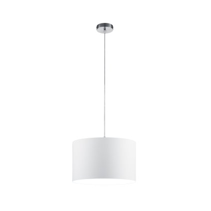 Trio Hotel, závěsné svítidlo z bílého textilu, 1x60W E27, prům. 40cm