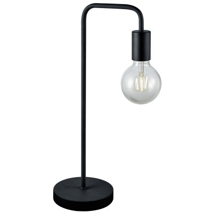 Trio Diallo, industriální černá stolní lampa s vypínačem, 1x42W E27, výška 51cm