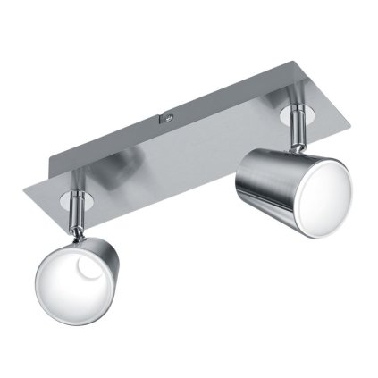 Trio Narcos, spotové svítidlo s vypínačem, 2x6W LED 3000K, matný nikl, délka 28,5cm