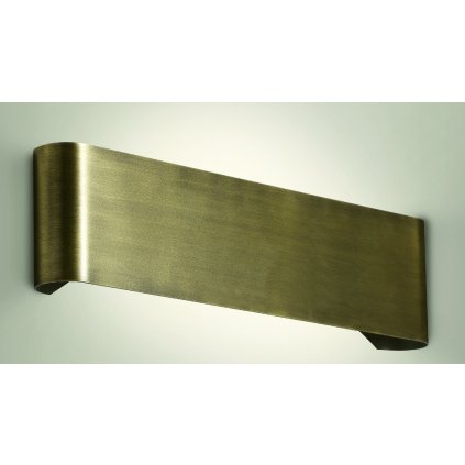 47286 1 via dese 4533 nastenne svitidlo z mosazi s brousenym povrchem 2x60w delka 48cm