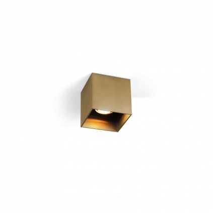 Wever Ducré Box 1.0 PAR16, zlatá stropní kostka, 1xmax 35W, 10x10cm