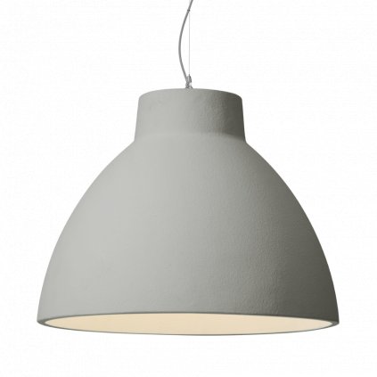 Wever Ducré Bishop 8.0, šedé závěsné svítidlo s šedým kabelem, 1x25W E27, prům. 80cm