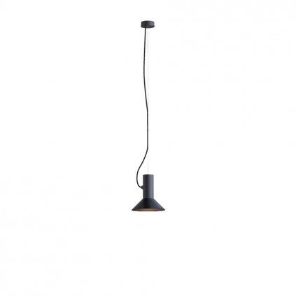Wever Ducré Roomor, černé závěsné svítidlo, 1x12W E27, prům. 20,5cm