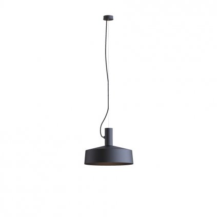 Wever Ducré Roomor, černé závěsné svítidlo, 1x12W E27, prům. 40cm