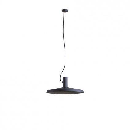 Wever Ducré Roomor, černé závěsné svítidlo, 1x12W E27, prům. 51cm