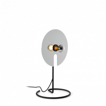 Wever Ducré Mirro Table 1.0, stříbrná stolní lampa se stmívačem, 1x15W E27, výška 52,5cm