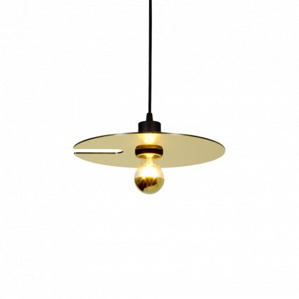 Wever Ducré Mirro 1.0, zlaté závěsné svítidlo, 1x15W E27, prům. 30cm