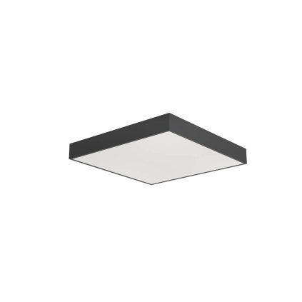 Arelux Xpill Square, černé stropní svítidlo, 50W LED 3000/4000/6000K, 50x50cm