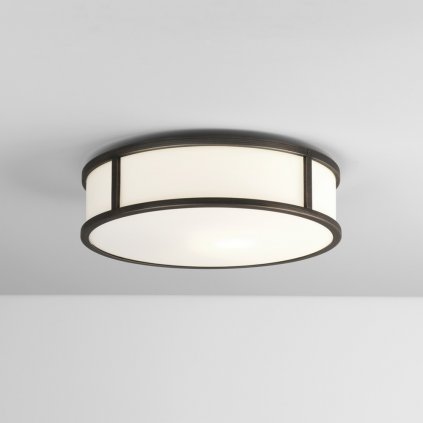 Astro Lighting Mashiko 300 Round, stropní svítidlo do koupelny, 1x60W E27, prům. 30cm, bronz, IP44