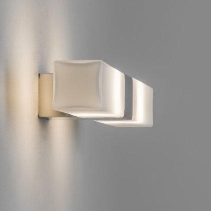 Astro Lighting Padova Square 7028, nástěnné svítidlo nad zrcadlo, 2x28W, chrom/sklo, délka 36cm, IP44