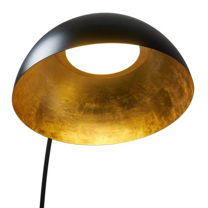 Zava 1962, černá oblouková stojací lampa s výškou 220cm, 1x150W E27