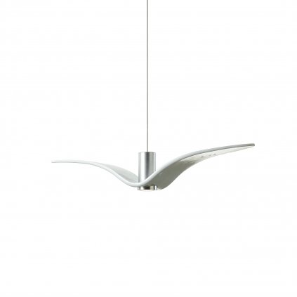 Brokis Night Birds Exterior, závěsné svítidlo z ručně zpracovaného skla, 6,5W LED, opal - opaktní sklo, délka 78cm, IP54