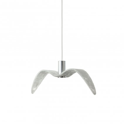Brokis Night Birds Exterior, závěsné svítidlo z ručně zpracovaného skla, 6,5W LED, triplex opal BROKISGLASS mat, délka 61cm, IP54
