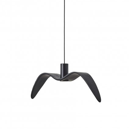 Brokis Night Birds Exterior, závěsné svítidlo z ručně zpracovaného skla, 6,5W LED, šedá kouřová - masiv, délka 61cm, IP54