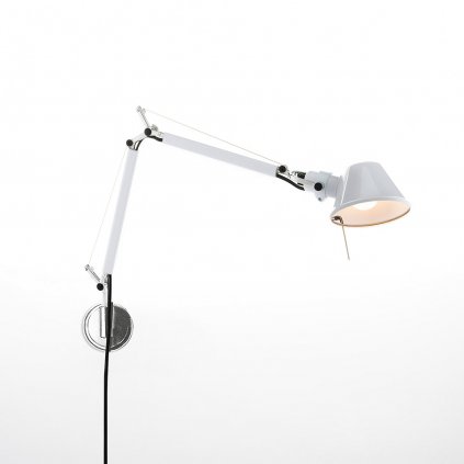 Artemide Tolomeo Micro Parete Halo, designové nástěnné svítidlo s vypínačem, 1x60W E14, bílá, max. 74cm