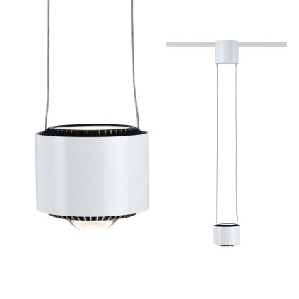 Paulmann Aldan, závěs pro Urail systém, 13W LED 2700K stmívatelné, bílá, výška 8,5cm
