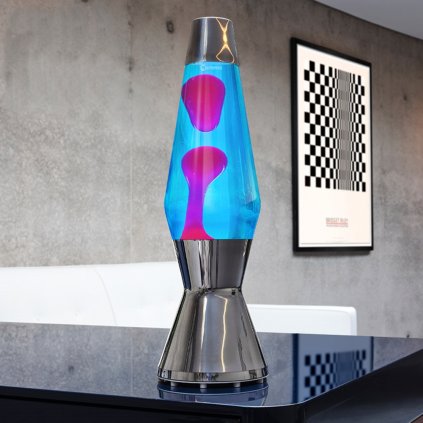 mathmos astro original lava lamp blue pink