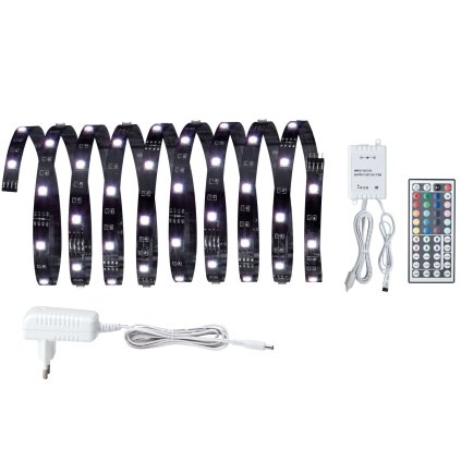 Paulmann ECO Basic Set, LED pásek s trafem a dálkovým ovladačem, 19W LED RGB, 300cm