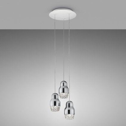 Axolight FEDORA suspension 3 chrome STILL