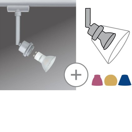 Paulmann DecoSystems spot, spot pro Urail systém, 1x3,5W LED GZ10, matný chrom