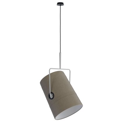 Diesel Fork large, svítidlo z béžového kovu a šedé tkaniny, 2x25W E27, prům. 33cm