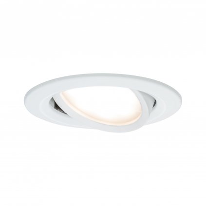 Paulmann LED Coin Nova round, kulatá bodovka v bílé úpravě, 1x6W LED 2700K tříkrokové stmívání, prům.8,4cm